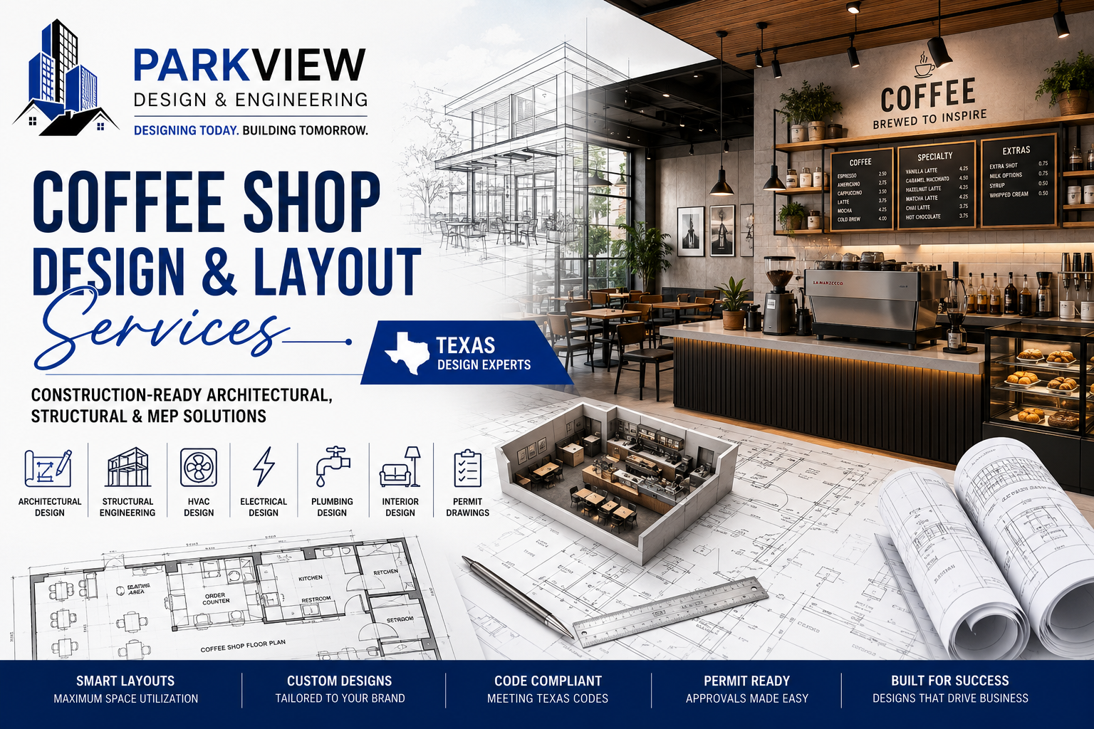 Coffee Shop Design & Layout Services